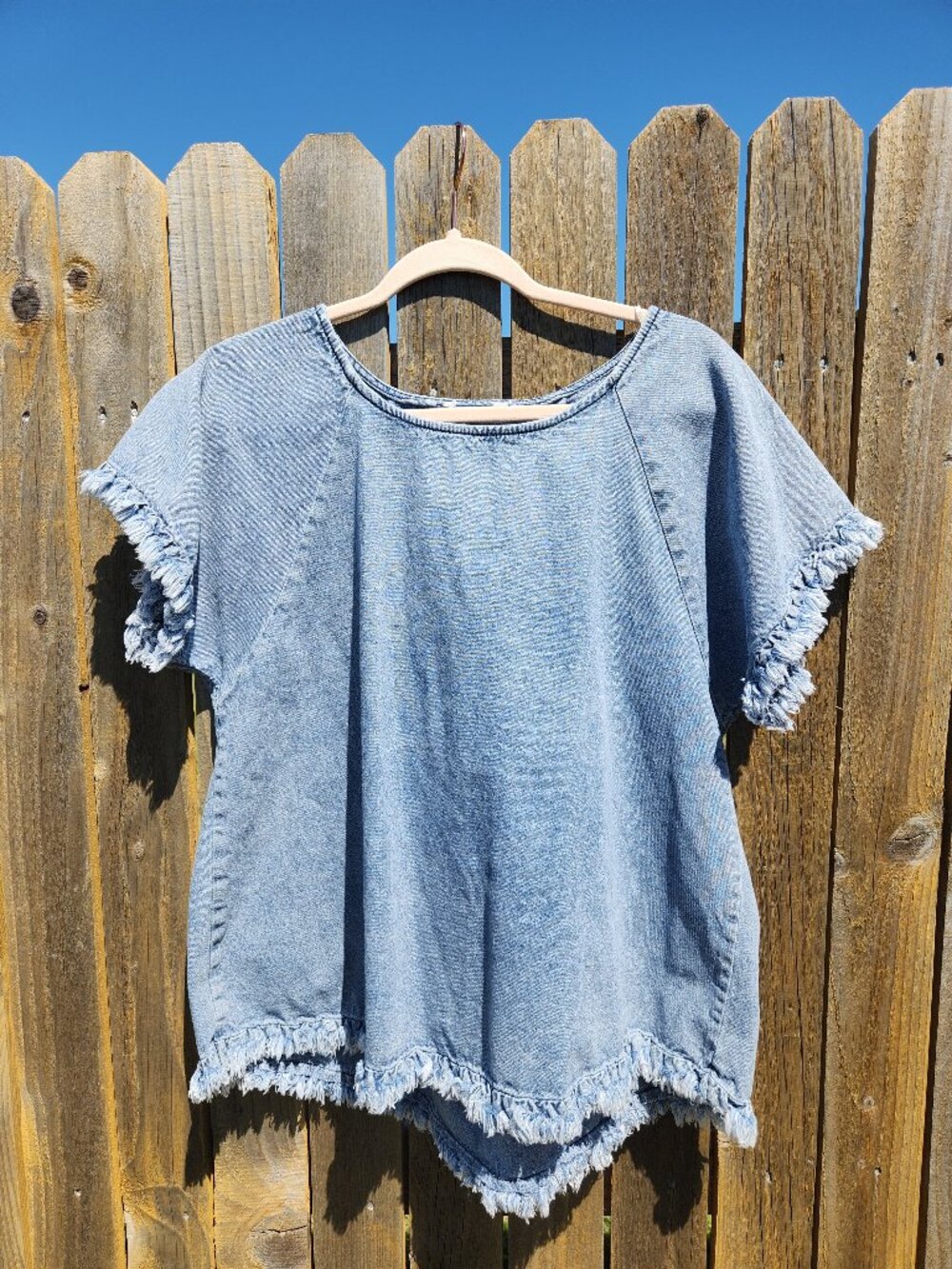 Unbranded | Denim Fringe Top